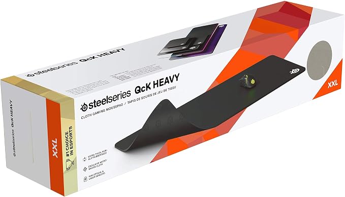 SteelSeries QcK Gaming Mouse Pad - Thick Cloth - Sized to Cover Desks XXL (Pack of 5)
