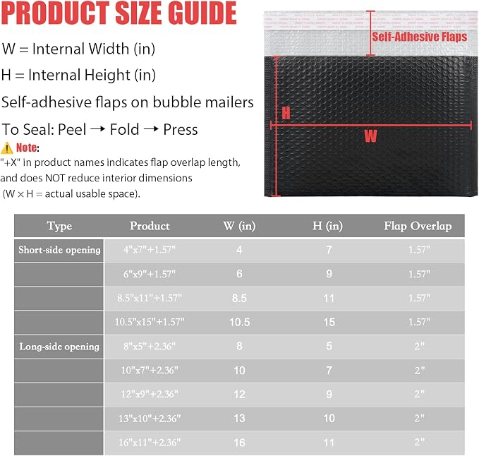 Hot Pink Poly Bubble Mailers 4 x 7 + 1.57 Inch,120 Per Box | Padded Envelopes, Shipping Envelopes