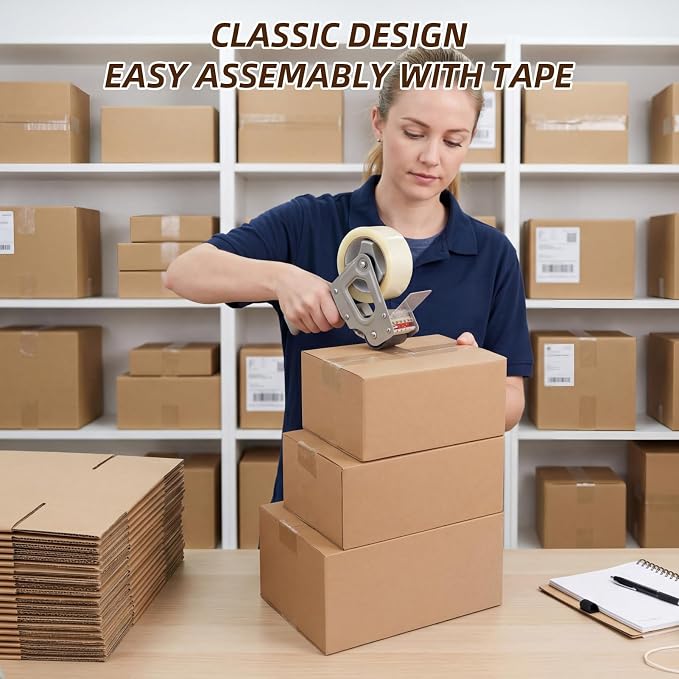 ZBEIVAN Shipping Boxes Mailers Assorted Sizes 10x7x5, 9x6x4, 8x6x4 inches Corrugated Cardboard Small Packing Kraft Moving Mailing Box, Pack of 30