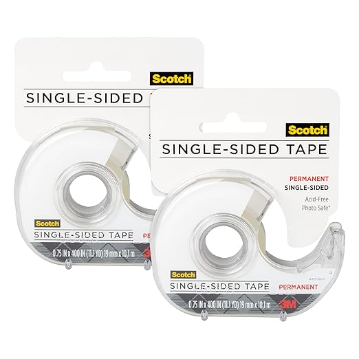 Scotch 3M 001-3M 3/4-Inch Scrapbooking Tape (Pack of 2)