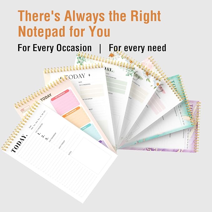 Forvencer To Do List Notepad with 52 Sheets (6.5 x9.8),To Do List Notebook | Notebook for Work, Undated Daily Planner Organizer for Tasks Checklist & Goal Planning, To Do List Perfect for Office, School