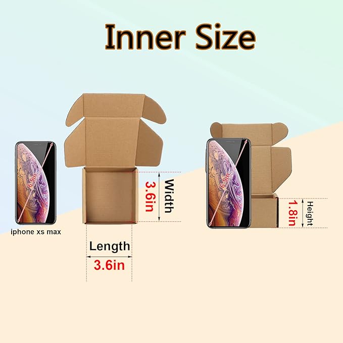 MEBRUDY 4x4x2 Inches Shipping Boxes Pack of 25, Small Corrugated Cardboard Box for Mailing Packing Literature Mailer