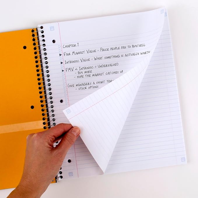 Five Star Spiral Notebook + Study App, 5 Subject, College Ruled Paper, 8-1/2" x 11", 200 Sheets, Fights Ink Bleed, Water Resistant Cover, Pacific Blue (73635) 1 Count (Pack of 6)