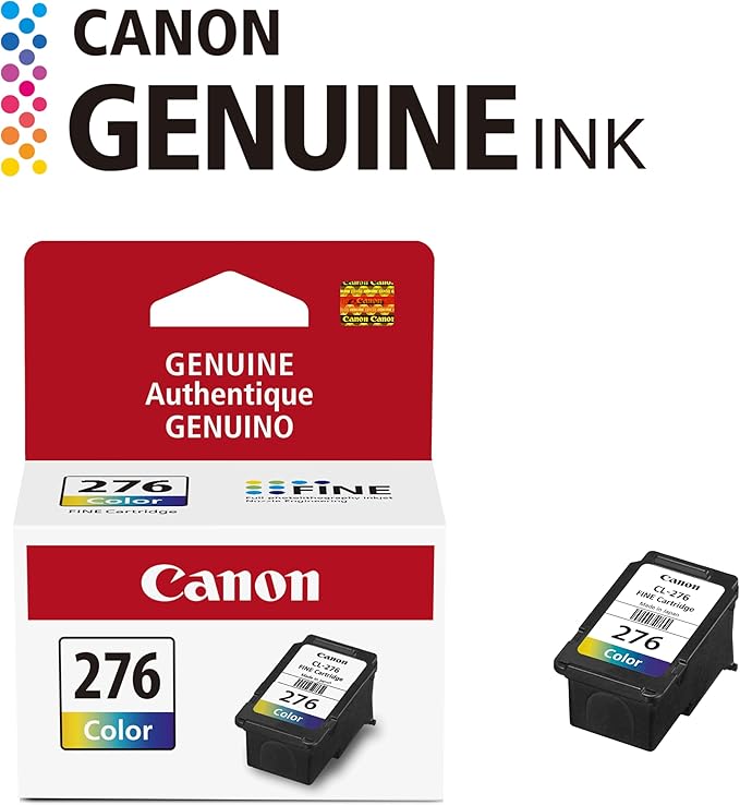 Canon CL-276 Genuine Color Ink Cartridge, Compatible with TS3520/3522, TR4720/4722, TS3720/3722