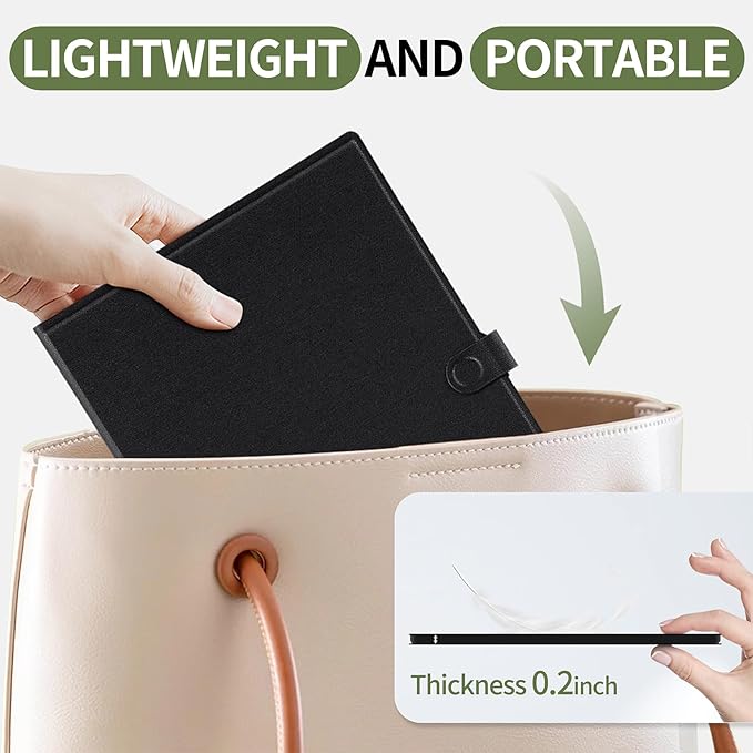 LCD Writing Tablet for Adults: 9.5 inch with Leather Case Reusable Erasable Notepad