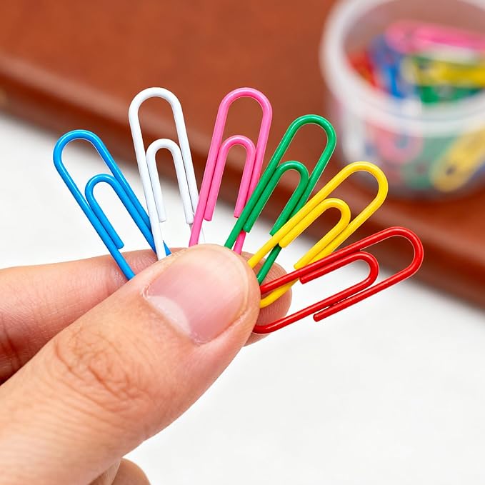 Paper Clips 100 Pcs 1.3 Inch Medium Paperclips, for Office School Daily DIY Paperwork