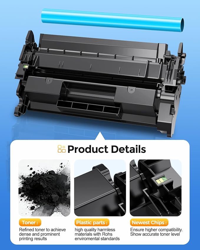 58A CF258A Toner Cartridge Black Compatible for HP 58A CF258A High Yield Toner Cartridge for HP LaserJet Pro M404n M404dn MFP M428fdw M428fdn M428dw Printer 2 Pack with Chip