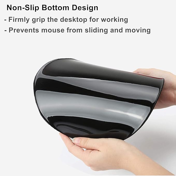 Mouse Pad with Wrist Support, Non Slip Mousepad Wrist Rest for Office, Computer, Laptop & Mac-Comfortable & Lightweight Ergonomic Support Mouse Mat(DL-Watercolor Flower)