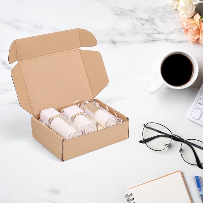 PHAREGE 40 Pack 7x5x2 inch Small Shipping Boxes, Brown Mailing Boxes | Tuck Top, Quick Fold, Easy Assemble, Shape Well, Single Corrugated, DIY Cardboard, Phone, Card Shipping, Business Packaging