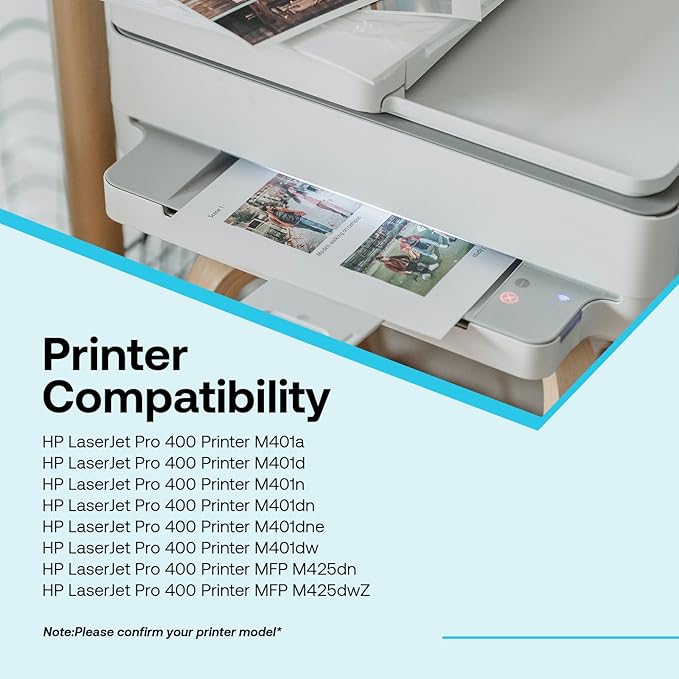 80A Toner Cartridge Black High Yield Compatible for HP 80A CF280X CF280A 80X use with HP LaserJet Pro 400 M410 M401D M401A M401N M401 Printer (2 Pack)