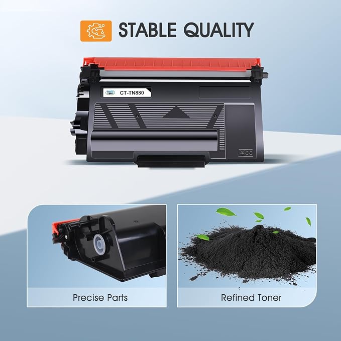 TN880 TN 880 for Brother TN-880 Super High Yield Black Toner Cartridge | Compatible for Brother TN880 HL-L6200DW MFC-L6700DW MFC-L6800DW HL-L6200DWT HL-L6250DW HL-L6300DW MFC-L6900DW Printer 2 Pack