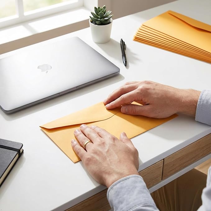JAM PAPER #11 Envelopes - 4 1/2 x 10 3/8 - Brown Kraft Manila - Bulk 250/Box