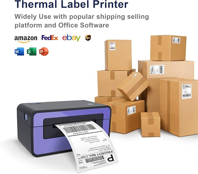 POLONO 4x6 Thermal Labels Fanfold, 1000 Shipping Labels for Label Printer | Commercial Grade, No BPA or BPS, Print Clear and Sharp, Direct Thermal Shipping Labels Compatible with Thermal Printer