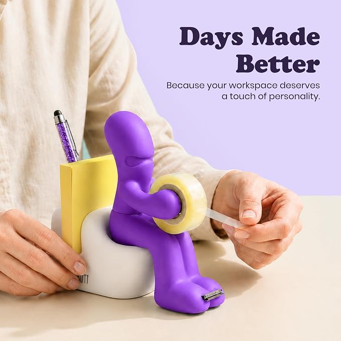 The Butt Tape Dispenser – Funny Gifts for Men – Weird Stuff, Desk Accessories for Men - Novelty, Fun Office Supplies Gag Gifts for Men - Teacher Gifts Boss Gifts for Men - Going Away Gift for Coworker
