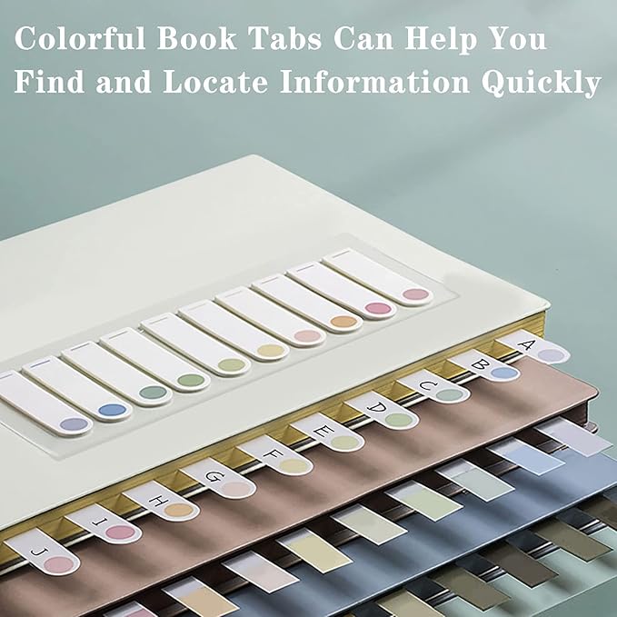 ELII 1600pcsTabs Page Markers Morandi Sticky Index Tabs,Transparent Sticky Notes Book Markers Tabs Label Stickers Index Tabs for Reading Notes, Classify File | Transparent Book Markers,Label Stickers,Index Tabs for Reading Notes,Classify File,Smooth Wr...