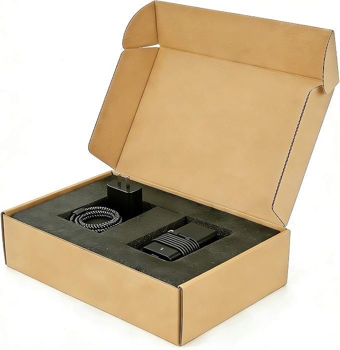 Laptop Box Great for Laptop Computer Shipping or Storage | Laptop Shipping Box Cardboard Mailing Boxes Great for Laptop Computer Shipping, Adjustable DIY Foam Fits Most Laptops (Black)