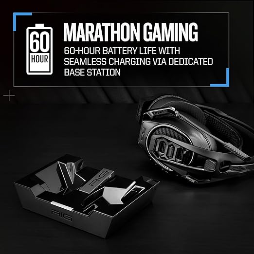 RIG 800 PRO HX Wireless Gaming Headset & Multi-Function Base Station Officially Licensed for Xbox Series X|S, Xbox One, Windows 10/11 PCs - Dolby Atmos 3D Audio - Up to 60 Hour Battery