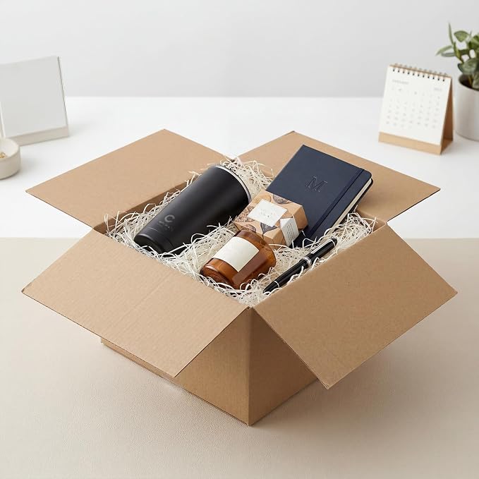 Hoikwo 12x12x8 Shipping Boxes Set of 15 | Thin Brown Corrugated Cardboard Box for Small Business for Packaging Mailing Light Weight Items