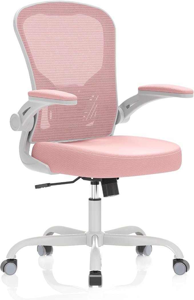 Office Chair|Ergonomic Desk Chairs 330LBS Capacity | Flip-up Armrests,Mesh Computer Chair,High Back,Comfy Work,Adjustable Lumbar Support