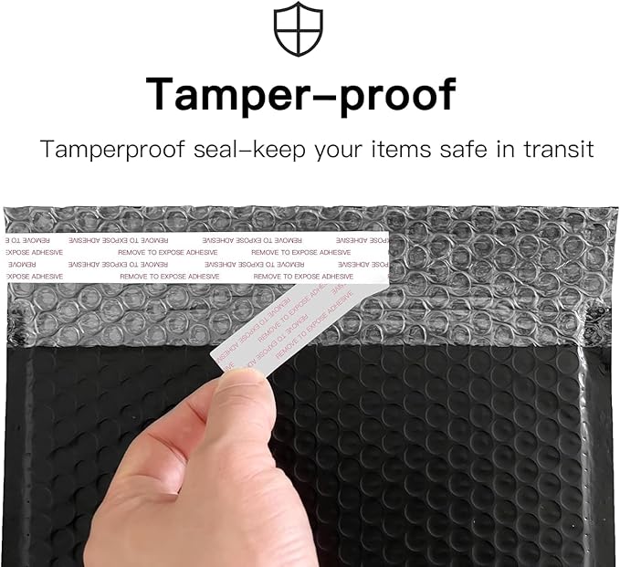 Black Bubble Mailers 6x10 Inch 100 Pack Usable Size 6x9 Waterproof Shipping Bags,Opaque Padded Envelopes Cushioning Padded Mailers for Shipping, Mailing,Small Business Supplies.