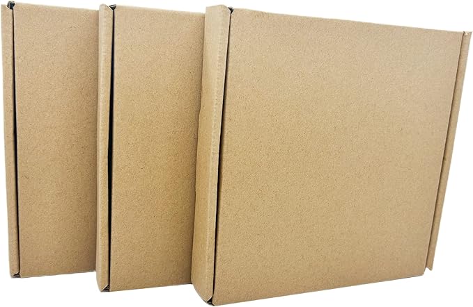 6 x 6 x 1 Inches Small Shipping Boxes 50 Pack Corrugated Cardboard Packaging Business Moving Mailing Box