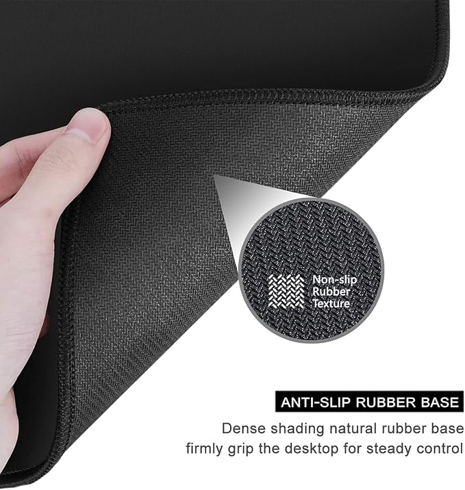 Auhoahsil Mouse Pad, 12 x 10 in Nature Theme Forest Computer Mouse Pad for Desk, Premium-Textured Non-Slip Rubber Stitched Edges Waterproof Square Mouse Mat for Gaming Work Wireless Mice