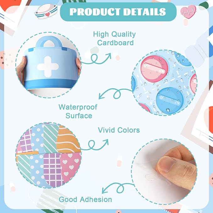67Pcs School Nurse Bulletin Board Decorations Set, Welcome Back to School Classroom Decorations Kit, Nursing Appreciation Office Decor Medical RN Cutouts Healthcare Workers Chalkboard Door Wall Decor