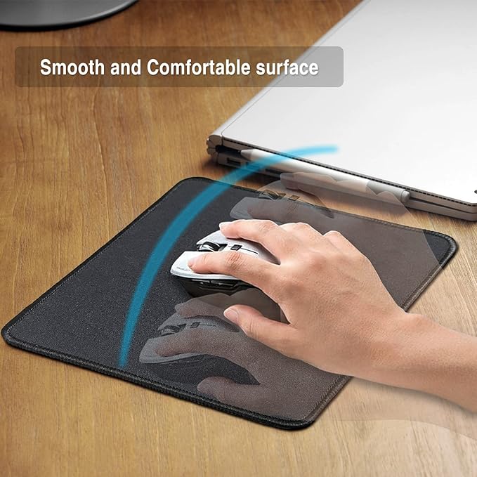 Zhithink 17 Pcs Computer Mouse Pad, Non-Slip Rubber Base and Textured Stitched Edge Mousepads,Mouse Pad Pack for Office and Home,10.2x8.2 Inches,3 mm Thickness