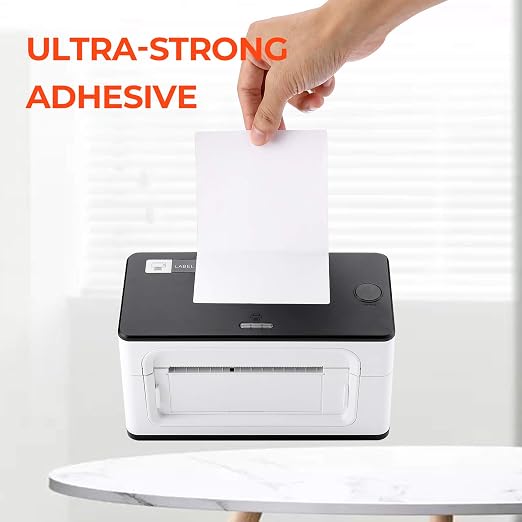 MUNBYN 4x6 Inch Thermal Labels, 1000 Sheets/2 Rolls(500 Pcs per Roll) | Shipping Paper for Thermal Printers, No BPA and BPS, Print Clear and Sharp, Compatible with Most Thermal Printers