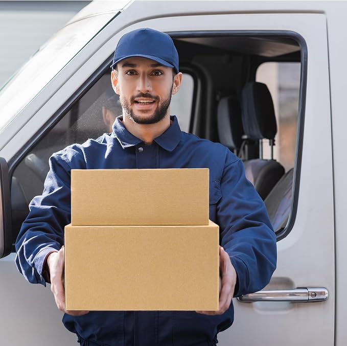 Shipping Boxes Medium 10x7x6 Inches, 30 Pack Mailer Packaging Boxes Bulk, Brown Corrugated Cardboard Boxes for Small Business Mailing Packing