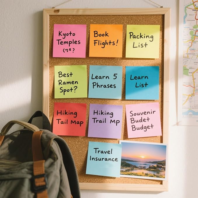 Stick Notes 3x3, Bright Color Stick Notes, 36 Pads, Super Sticky & Recyclable, for Home, Office, School
