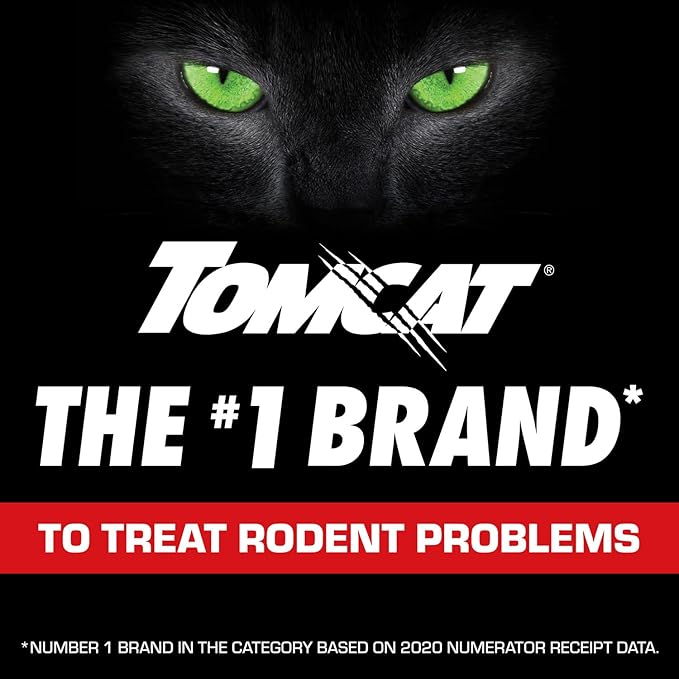 Tomcat Rat & Mouse Killer Child & Dog Resistant, Disposable Station, 1 Pre-Filled Ready-To-Use Bait Station