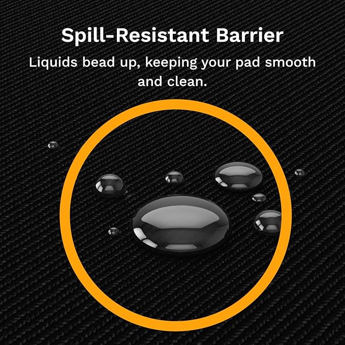 Glorious Gaming Mouse Pad GMP 2 - XL - Spill-Proof Mouse Pad, Optimised for All Gaming Sensors, Balanced Surface for Speed & Control, Durable Anti-fray Edges - 18" x 14" x 0.12" - Large Desk Mat
