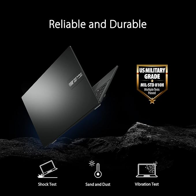 ASUS Vivobook Go 15.6” FHD Slim Laptop, AMD Ryzen 3 7320U Quad Core Processor, 8GB DDR5 RAM, 256GB SSD, Windows 11 Home, Fast Charging, Webcam Shield, Military Grade Durability, Black, E1504FA-AB34