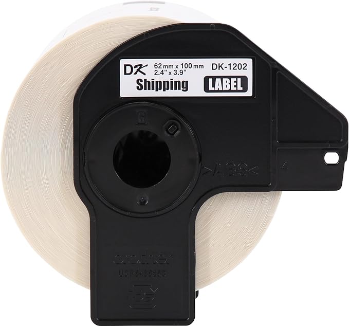 Brother Genuine DK-12023PK Die-Cut Shipping Paper Labels, Long Lasting Reliability, 300 Labels Per Roll, (3) Rolls per Box, White (DK12023PK)