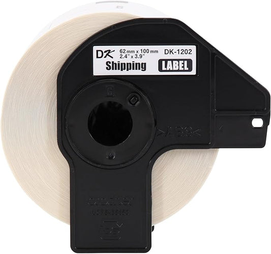 Brother Genuine DK-12023PK Die-Cut Shipping Paper Labels, Long Lasting Reliability, 300 Labels Per Roll, (3) Rolls per Box, White (DK12023PK)