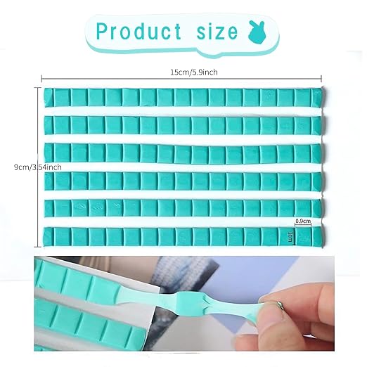 Nail Putty for Stand & Art, Reusable Clay Adhesive Poster Putty DIY Professional Nail Tips Manicure Tool for Posters, Frames, Handles, Art, Photography (Green)