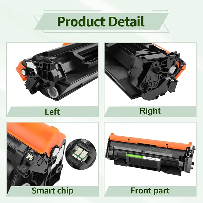 greencycle 138A W1380A [with Chip] Compatible Black Toner Cartridge Replacement for HP 138A W1380A 138X W1380X Work with LaserJet Pro 3001dw 3001fdw MFP 3101fdw Series Printer Ink ( 1-Pack )