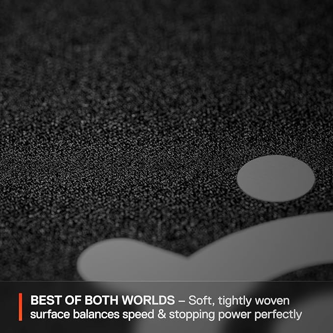 SteelSeries QcK L Performance Balance Gaming Mousepad — Extra Density for a Smooth Glide — Low-Profile Edge Stitching — Non-Slip Neoprene Rubber Base —16.54 x 19.29 inch — FPS, MOBAs, RTS, MMO