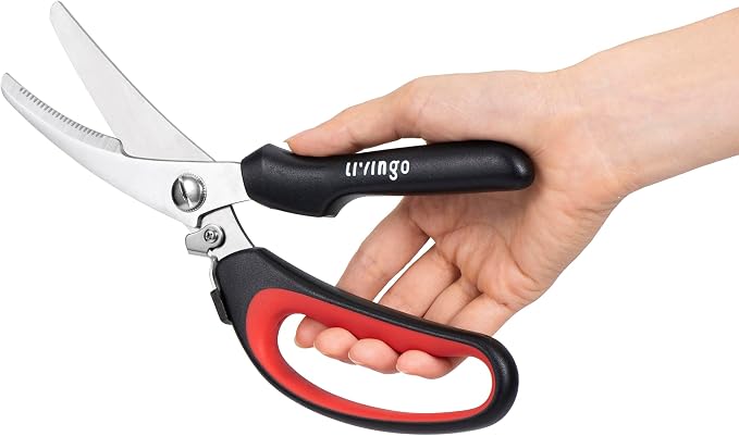 LIVINGO 4-Pack Multipurpose Shears, Heavy Duty Scissors for Home & Office | Kitchen Cooking Sewing Fabric Cutting Poultry Food Paper Craft Office Household School Multi Pack Utility Shears