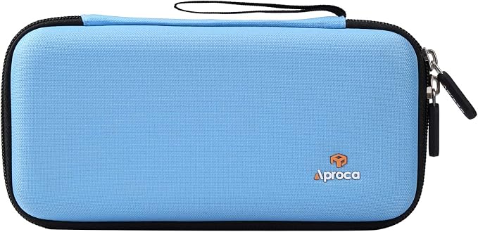 Aproca Calculator Case Compatible with Texas Instruments TI-84 Plus CE/TI-84 Plus/TI-83 Plus/TI-89 Titanium/TI-85 / TI-86 Color Graphing Calculator - Storage Bag Blue(Case Only)