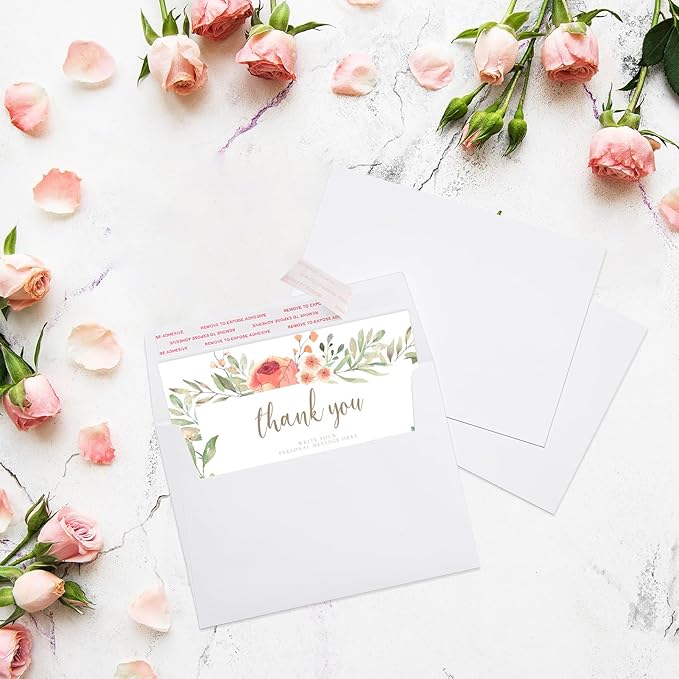ACSTEP 100PACK A2 Envelopes White 4.375x5.75 Envelopes Self Seal for Greeting Cards, Wedding, Invitations, RSVP cards, Thank You Note Cards, Notice, and Announcements.
