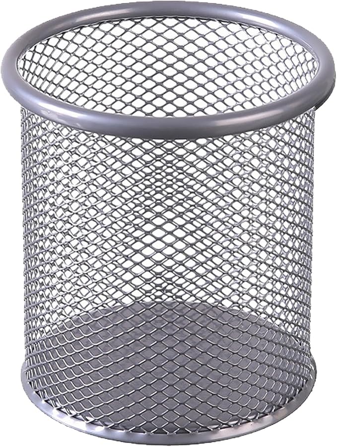 Pen Holder Pencil Organizer Mesh Cup Marker Tape Clip Scissors Container for Office Desk School Student and Teacher