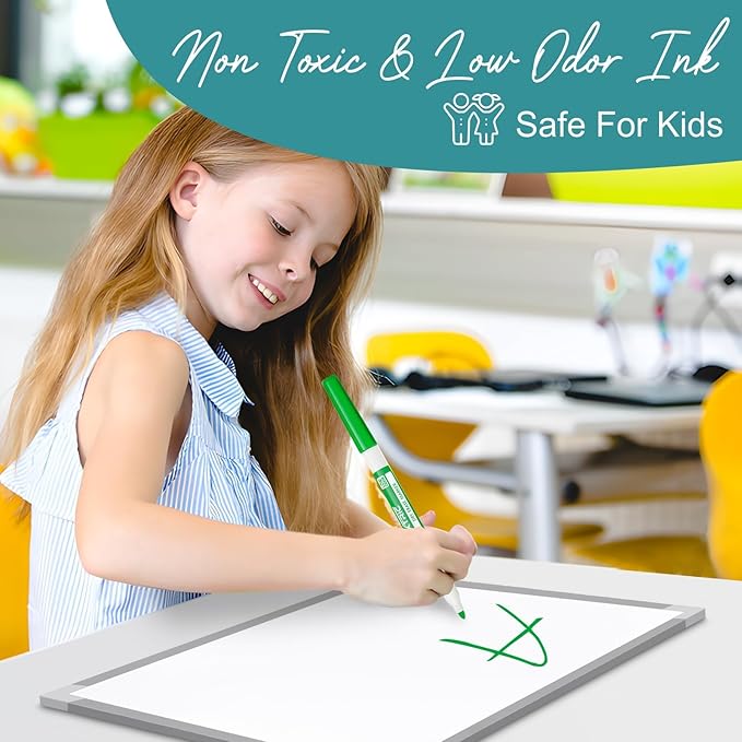 EXTRIC Green Dry Erase Markers Fine Tip, 36 Count Whiteboard Markers, Fine Tip Dry Erase Marker Bulk Classroom Pack White Board Marker for Teachers and Students