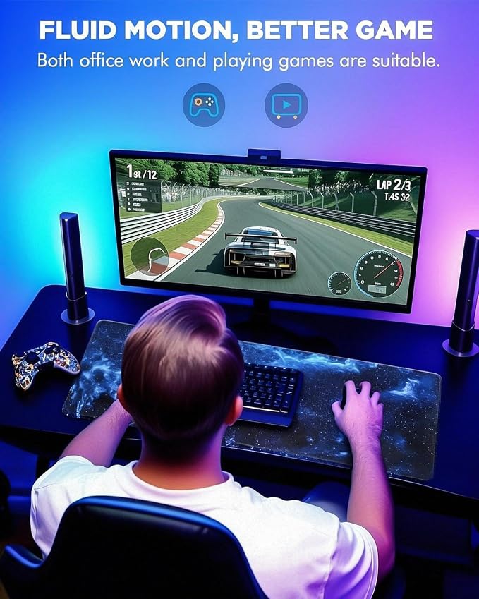 Mouse Pad, Desk Mat, 31.5x11.8in Large Mousepad, Night Sky | Desk Pad with Stitched Edge & Rubber Non-Slip Bottom, Gaming Mouse Pad, Extended Mousepad for Home, Office