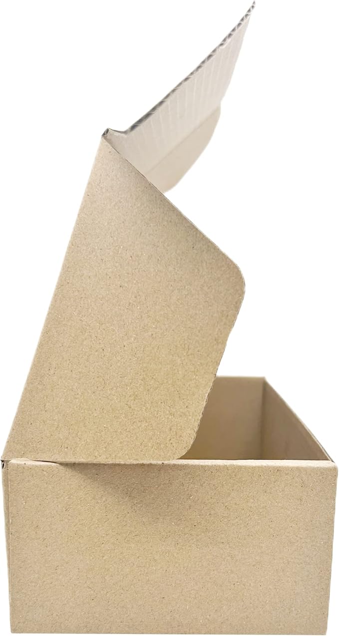 6 x 3 x 1 Inches Small Shipping Boxes 50 Pack Corrugated Cardboard Packaging Business Moving Mailing Box