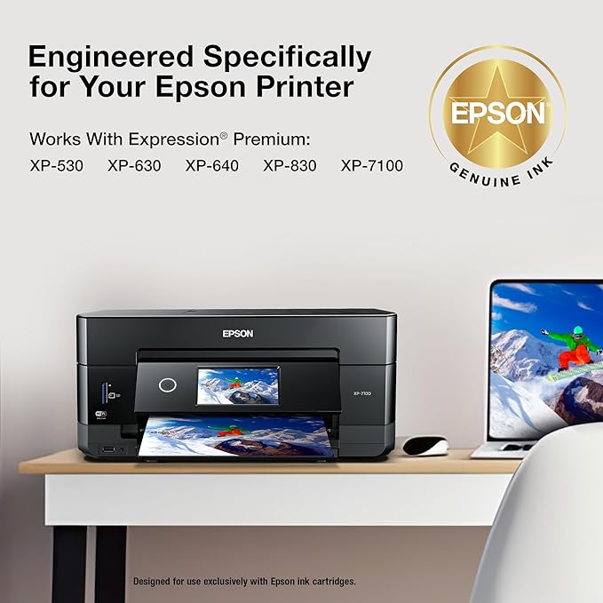 Epson 410 Claria Premium Ink High Capacity Black & Standard Color Cartridge (T410XL-BCS) Works with Expression XP-530,630,640,7100,830,(Pack of 10)