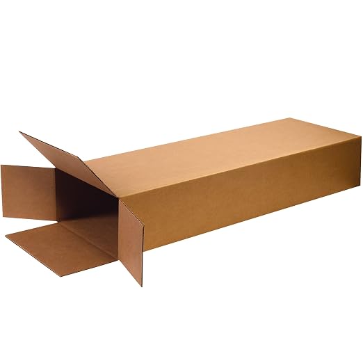 Tape Logic TLHD18752FOL Side Loading Boxes, 18" x 7" x 52", Kraft (Pack of 5)