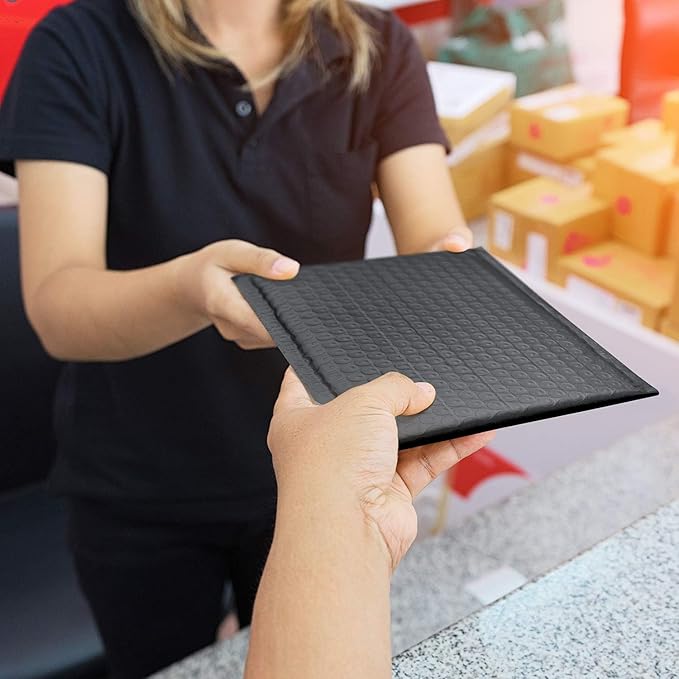 GSSUSA Black Bubble Mailers 6x10 Small Padded Envelopes 600 Pack,Strong Adhesion Bubble Mailer Self-Seal Bubble Envelopes for Small Business