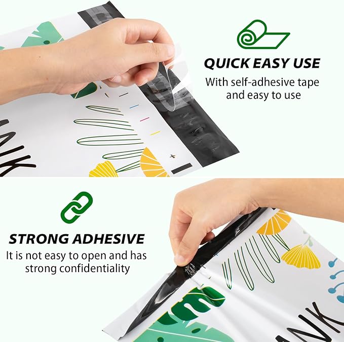 Oududianzi Poly Mailers 10x13, 100PCS Shipping Bags, Mailing Bags, Packaging Bags, Mailers Poly Bags, Polymailer Packaging Bags for Small Bussiness